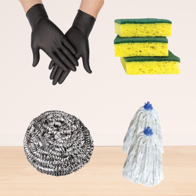 Essential products for kitchen cleaning