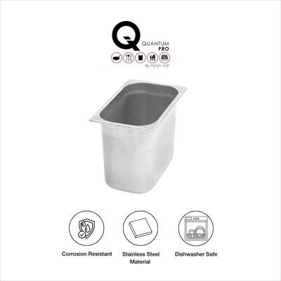 QUANTUM PRO GN CONTAINER 1/4 -200MM SS 6.5L- 265X162MM