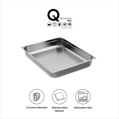 QUANTUM PRO GN CONTAINER 2/1 -65MM SS 20.2L- 650X530MM