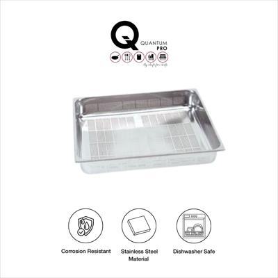 QUANTUM PRO GN CONTAINER 2/1 -150MM SS PERFORATED 650X530MM