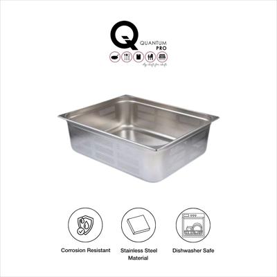 QUANTUM PRO GN CONTAINER 2/1 -200MM SS PERFORATED 650X530MM