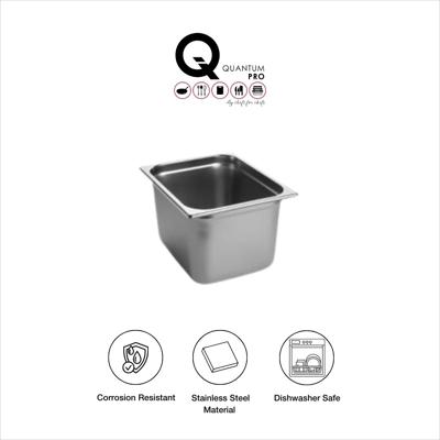 QUANTUM PRO GN CONTAINER 1/2 -200MM SS PERFORATED 325X265MM