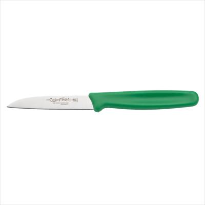 PARING KNIFE, EUROPEAN, GREEN HANDLE, 80MM (3")