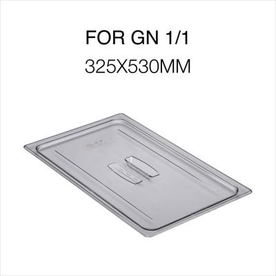 CAMWEAR PC COVER W/HANDLE, FOR GN 1/1-325X530MM FOOD PAN, CLEAR