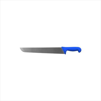 BUTCHER KNIFE STRAIGHT BLUE HANDLE 250 MM