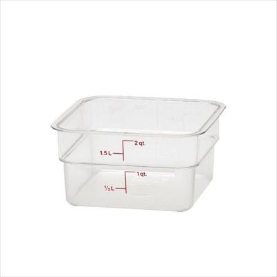 CAMWEAR CAMSQUARE PC FOOD STORAGE CONTAINER 1.9L, 185X185X100MM, CLEAR