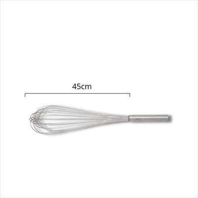 WHISK LIGHT (PIANO TYPE) 45CM, SS
