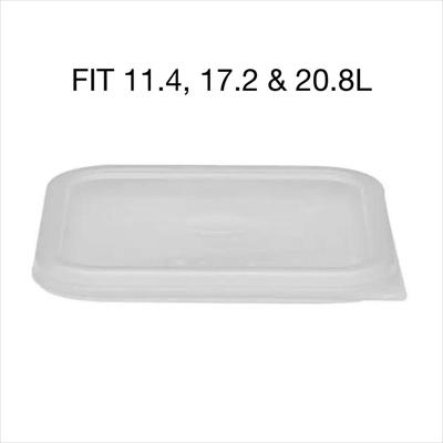 CAMBRO CAMWEAR CAMSQUARE PP SEAL COVER, FIT 11.4, 17.2 & 20.8L, TRANSLUCENT