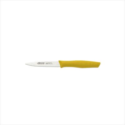 ARCOS UTILITY KNIFE SERRATED YELLOW HANDLE 100MM