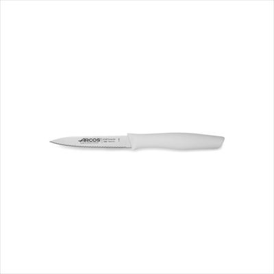 ARCOS UTILITY KNIFE SERRATED WHITE HANDLE 100MM