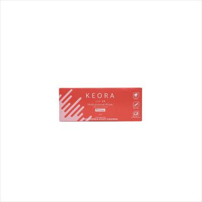 KEORA MULTI-PURPOSE WIPES, RED 30X50 CM, 40 SHEETS PER BOX