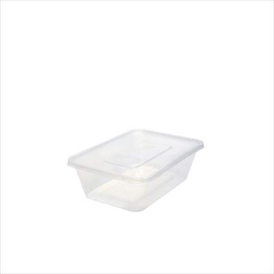 [MW1000] TAKEAWAY PLASTIC CONTAINER RECTANGULAR 1000 ML WITH LID, 500 SETS