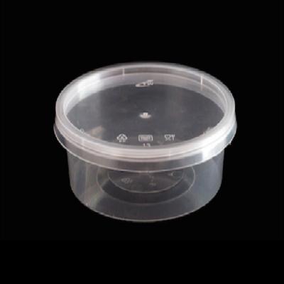 TAKEAWAY PLASTIC CONTAINER ROUND 500 ML WITH LID, 500 SETS