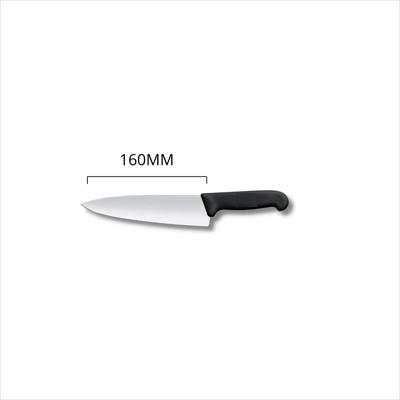 COOKS KNIFE, BLACK HANDLE 160MM, QUANTUM PRO