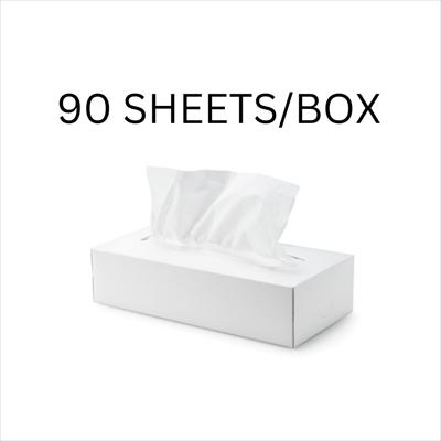 BOX TISSUE, 90 SHEETS PER BOX, 48 BOXES PER CARTON