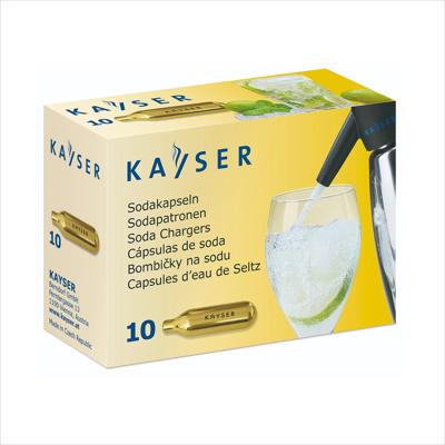 GAS -KAYSER SODA CHARGERS, PRICED PER BOX OF 10 PCS