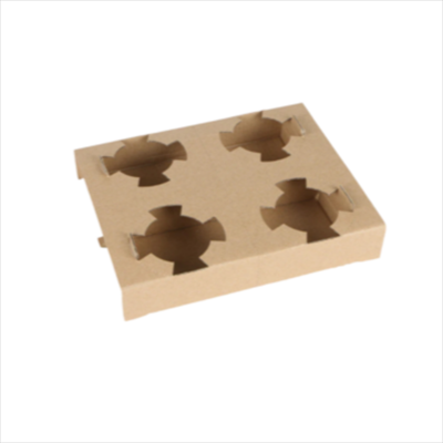 FLEXIBLE 2 OR 4 CUP CARDBOARD HOLDER, 25PCS/PKT