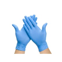 DISPOSABLE GLOVES, NITRILE BLUE, SIZE M, BOX OF 100