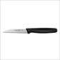 PARING KNIFE, EUROPEAN, 3", 80MM, BLACK HANDLE
