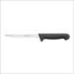 BONING KNIFE STRAIGHT & EXTRA NARROW BLADE 8", 200MM, BLACK HANDLE