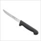 BONING KNIFE STRAIGHT & EXTRA NARROW BLADE 8", 200MM, BLACK HANDLE