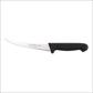 BONING KNIFE, NARROW CURVED BLADE, 6", 150MM, BLACK HANDLE