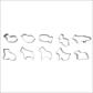 CUTLERY PRO PASTRY CUTTER, ANIMAL, 10 PCS SET, 20MM