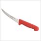 BONING KNIFE NARROW CURVED BLADE RED HANDLE 150MM