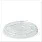 BIOPAK PLA CLEAR FLAT LID - HALF MOON SLOT FOR 8/12/14/16/20OZ COLD CUP, 100PCX10 (1,000PC)