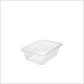 TAKEAWAY PLASTIC CONTAINER RECTANGULAR 1000 ML WITH LID, 500 SETS