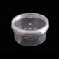 TAKEAWAY PLASTIC CONTAINER ROUND 600 ML WITH LID, 500 SETS