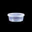 TAKEAWAY PLASTIC CONTAINER ROUND 2 OZ/ 60 ML WITH LID, 1000 SETS