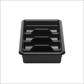 CAMBRO ABS CAMBOX CUTLERY 4 COMP, BLACK, W28.9 X L52 X H9.5CM, BLACK