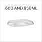 BIOPAK 600 AND 950ML OCTA BASE PET TAKEAWAY LID - CLEAR (400PC) 