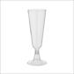 GLASS -DURABLE PLASTIC CHAMPAGNE GLASS, TRANSPARENT 150ML, 6PCS/PKT, 48PKT/CTN